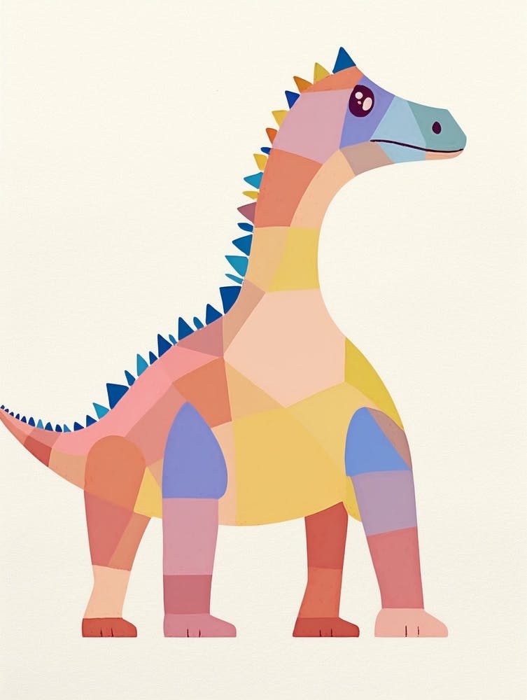 Nursery Dinosaur Art Pachycephalosaurus 1