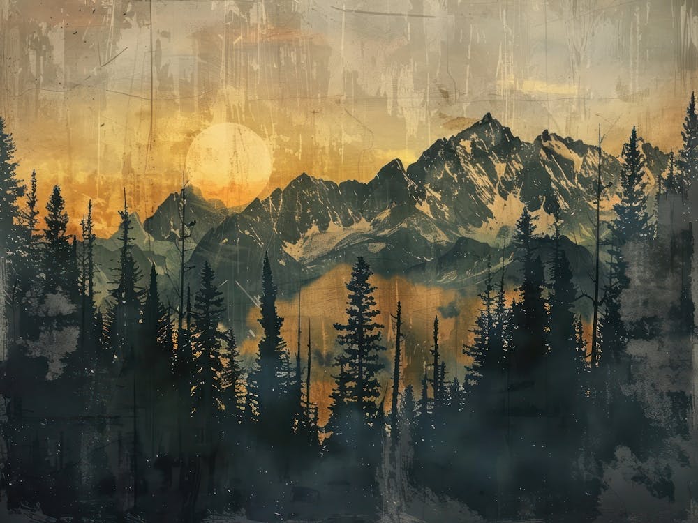 Vintage Landscape Illustration 7