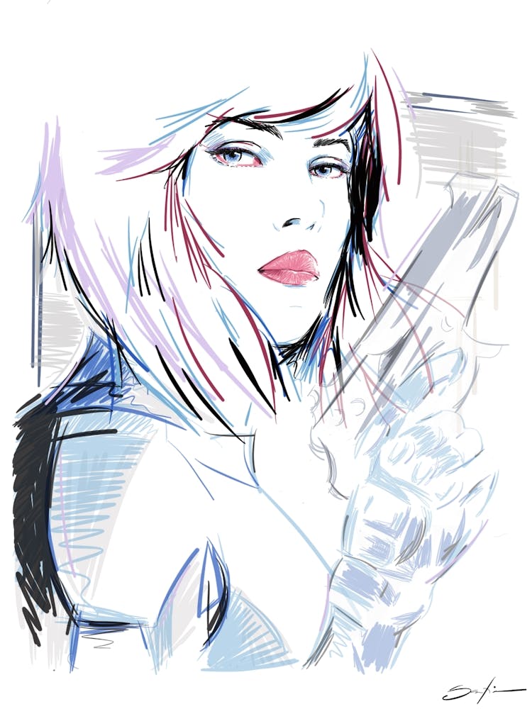 Scarlett (Ghost In The Shell) - Retro 80s Style
