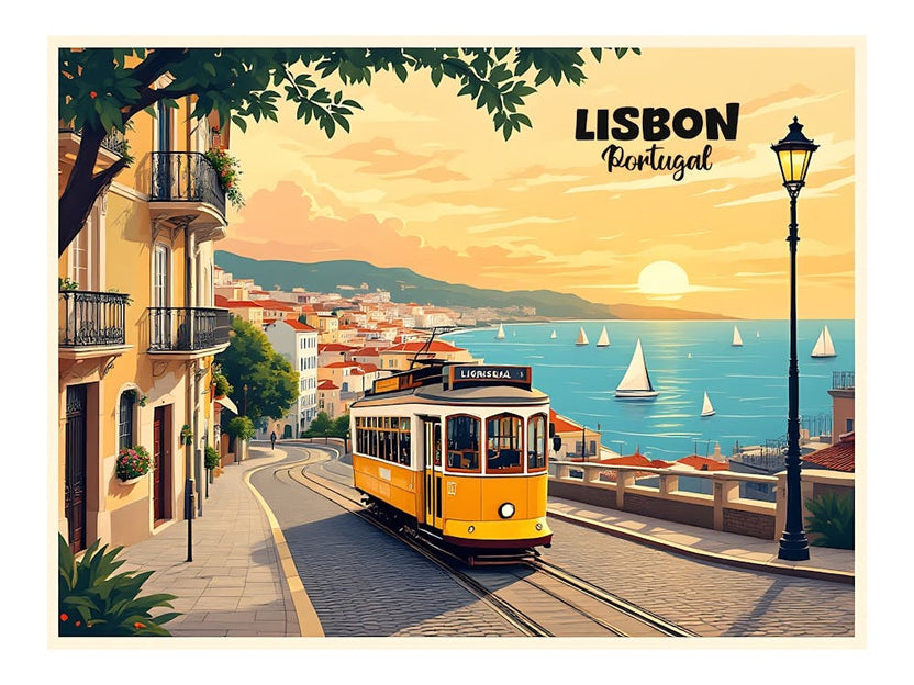 Lisbon Portugal Vintage Travel V 03