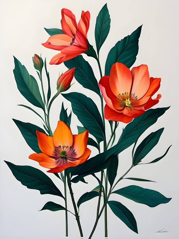 Orange Flowers 6