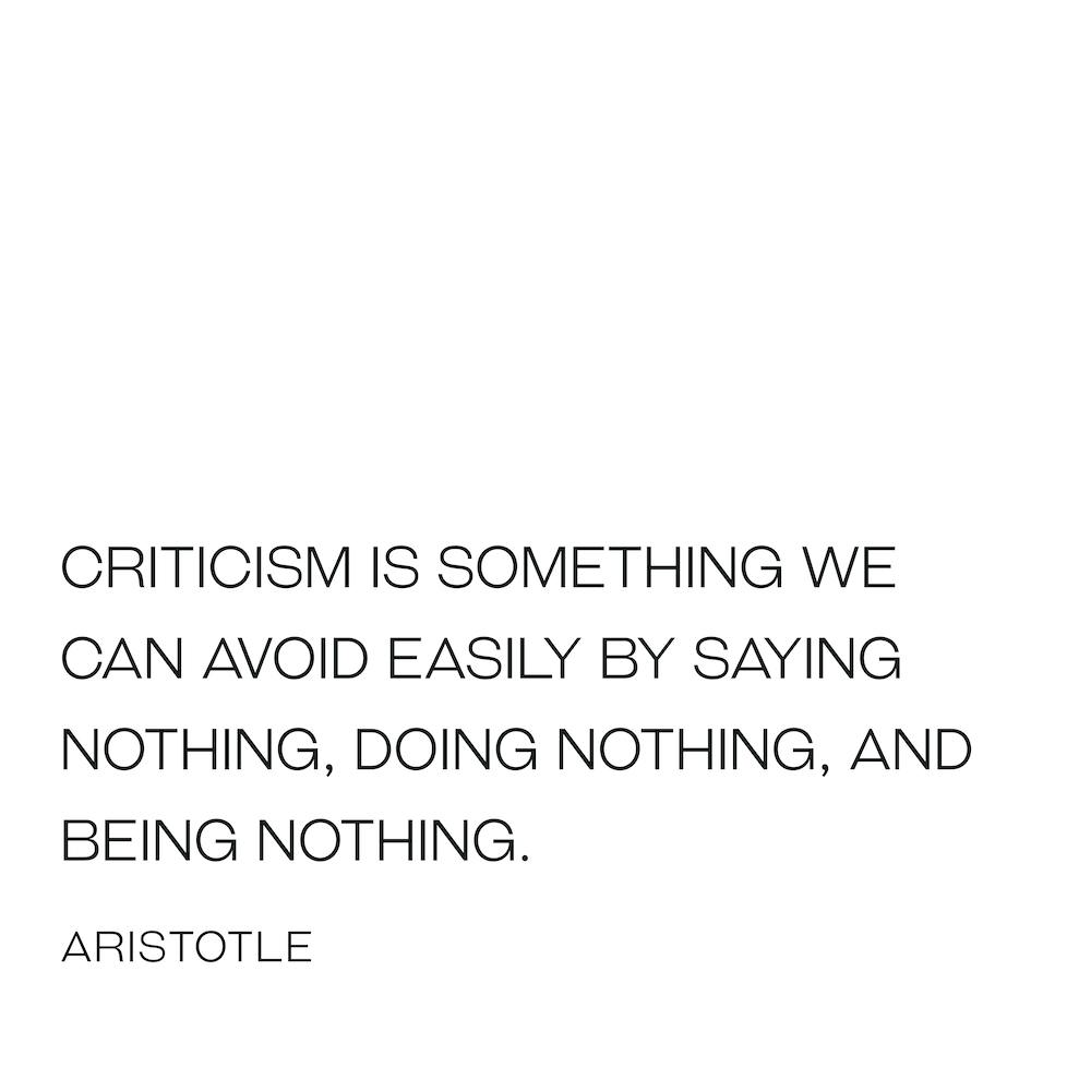 Aristotle Criticism Quote