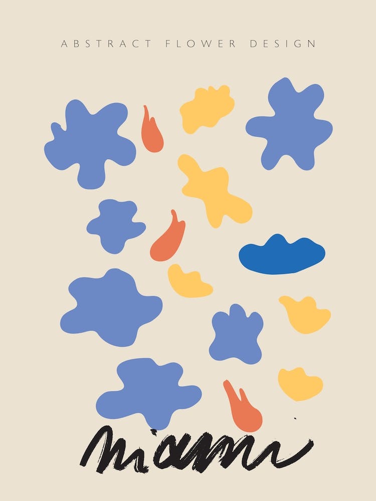 Miami Matisse Inspired Flower