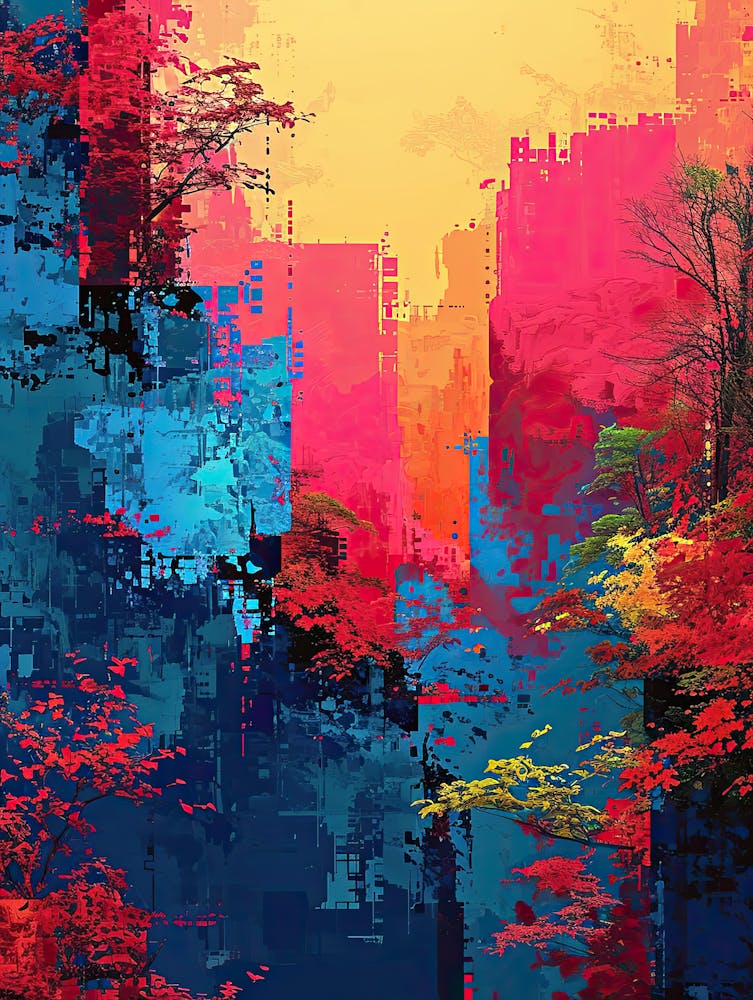 Abstract - Cityscape | Pixel Art Series