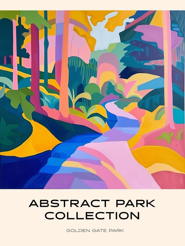 Abstract Park Collection Poster Golden Gate Park Kiev 1