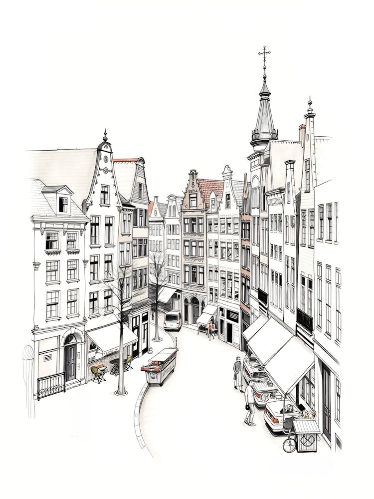 Street Scene In Amsterdam