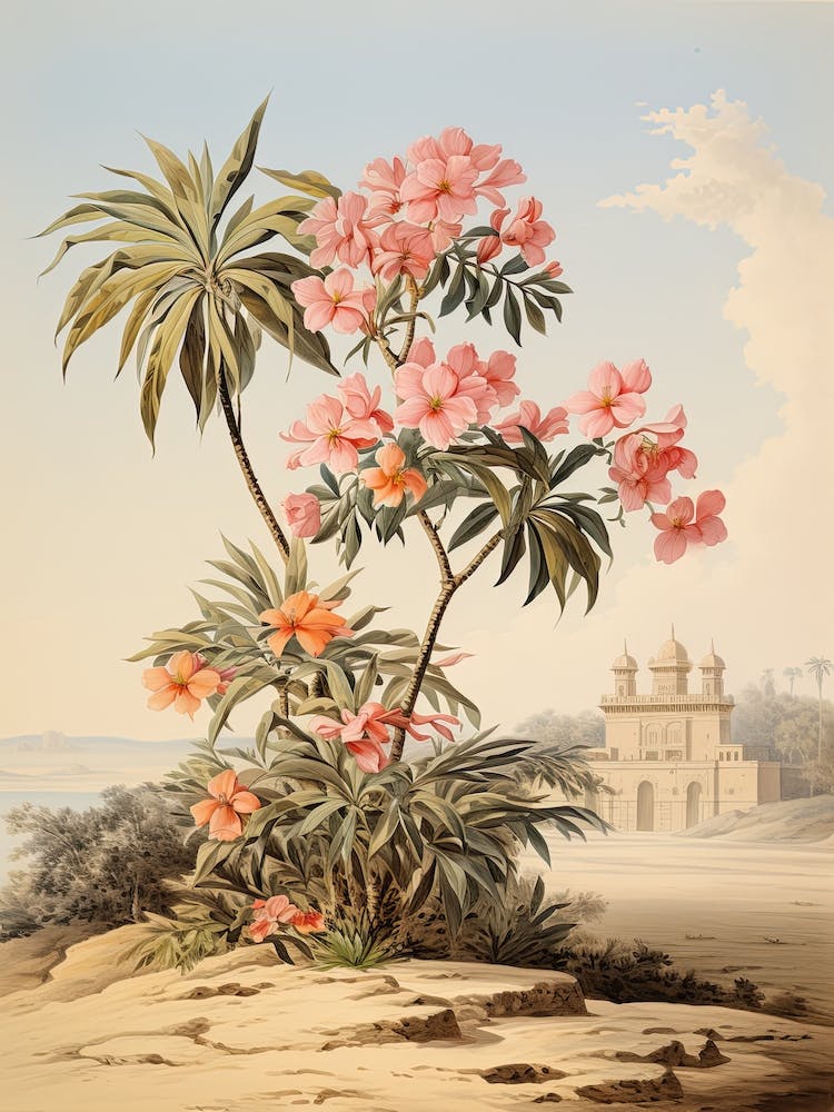 Frangipani Flower Victorian Style 2