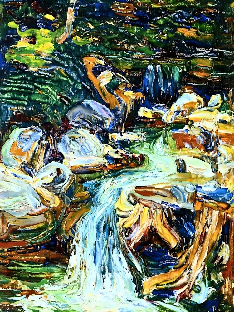 Wassily Kandinsky Ruisseau Dans Les Bois