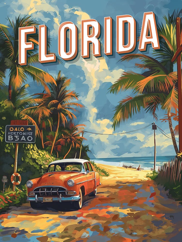 Florida Vintage Poster