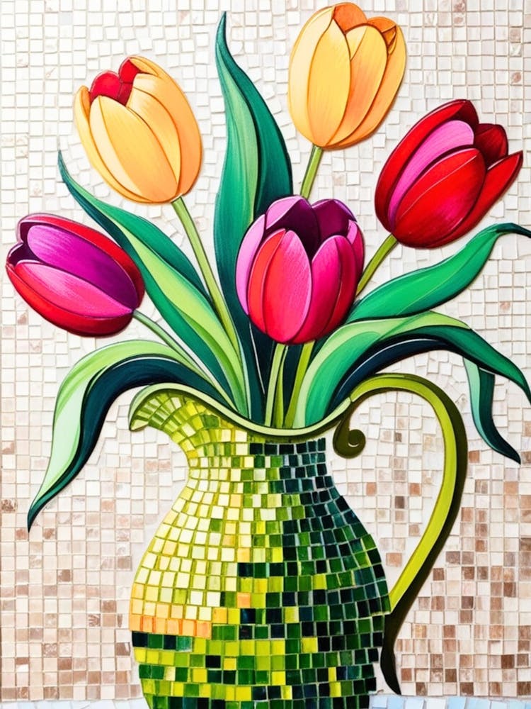 Mosaic Tulips