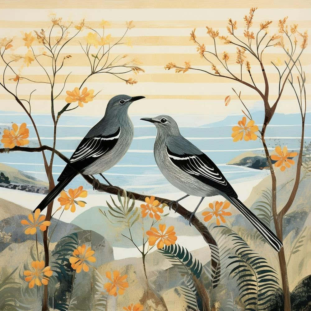 Bird In Nature Mockingbird 1