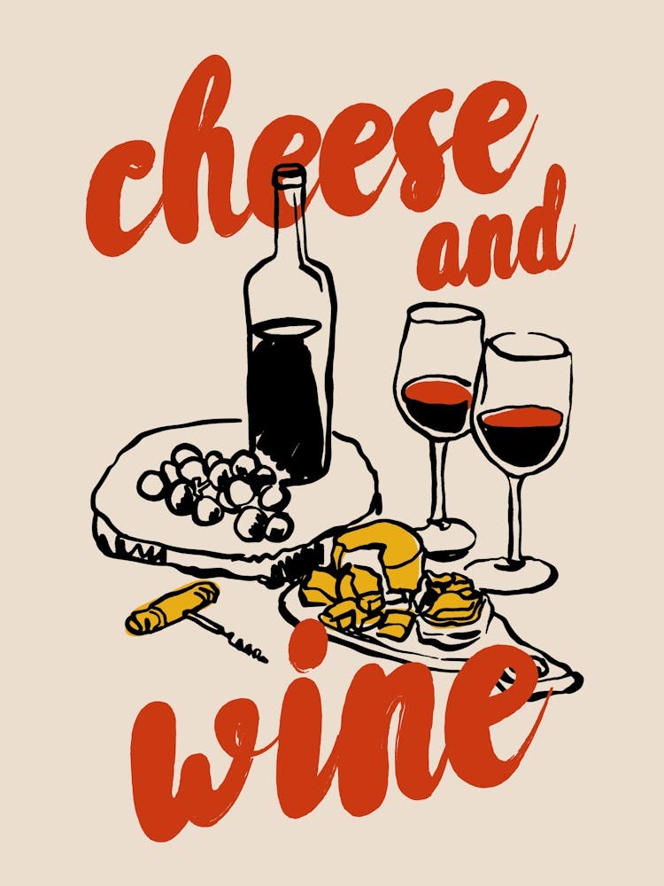 Boho Food 9 Cheese And Wine