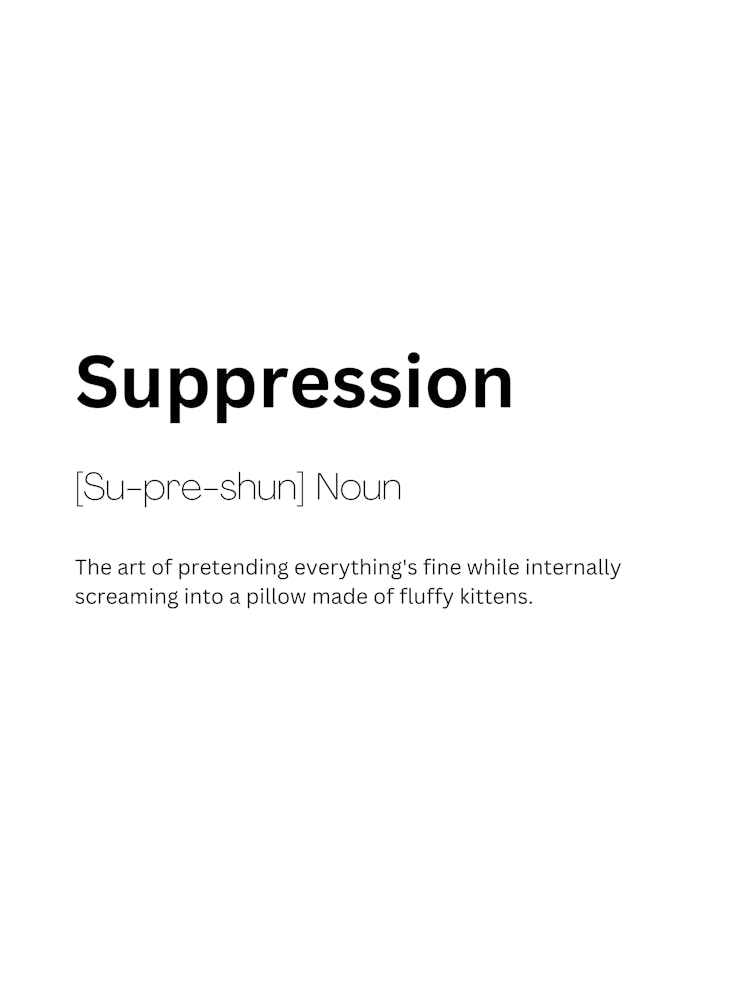 Suppression Definition Meaning