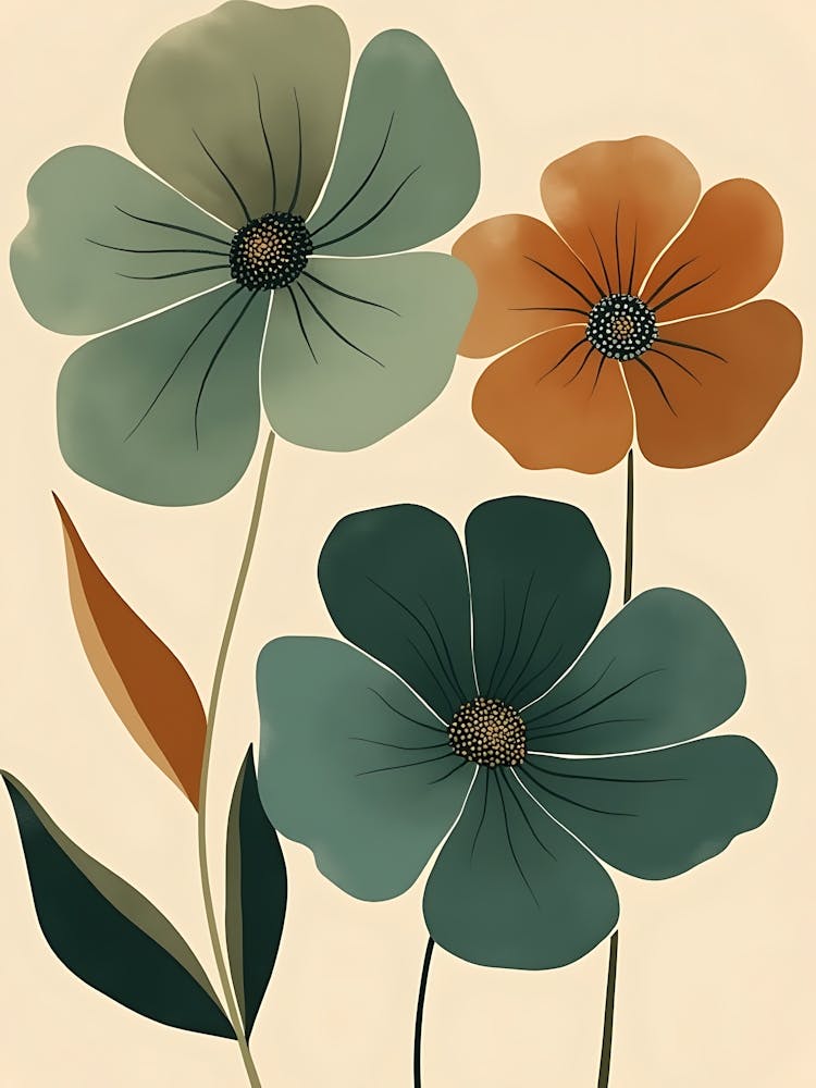 Soft Pastel Wildflower Prints | Nature-Inspired Art for a Serene Home