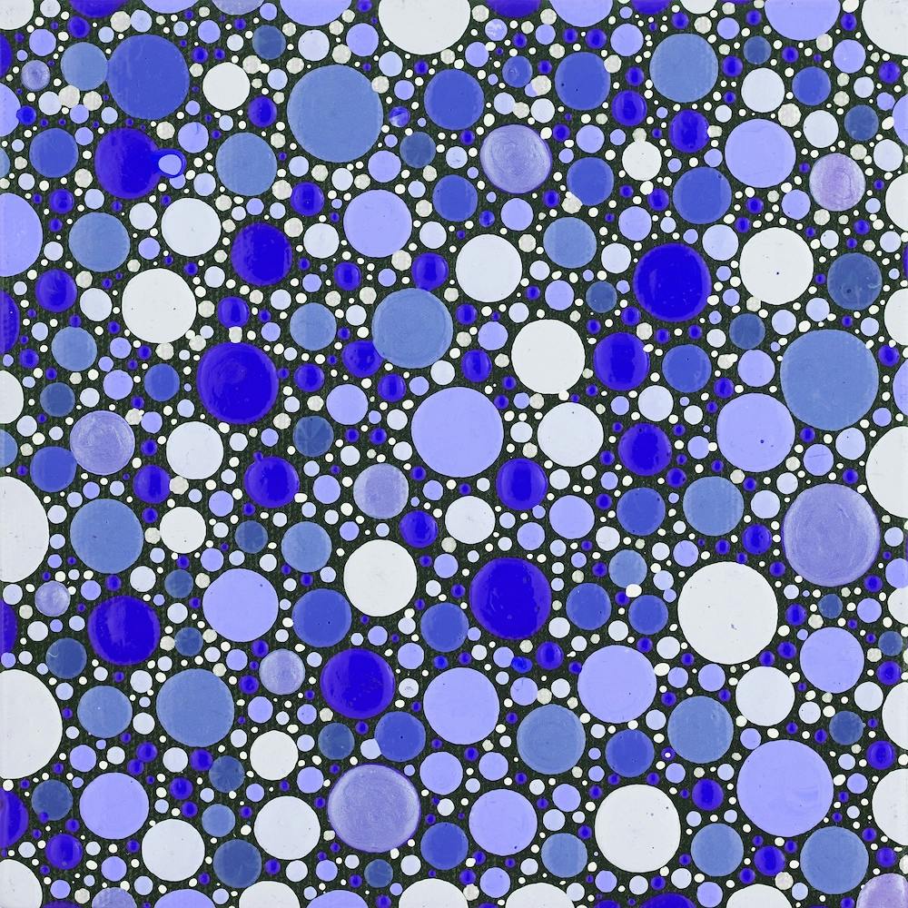 Blue And Lavender Heaven Square