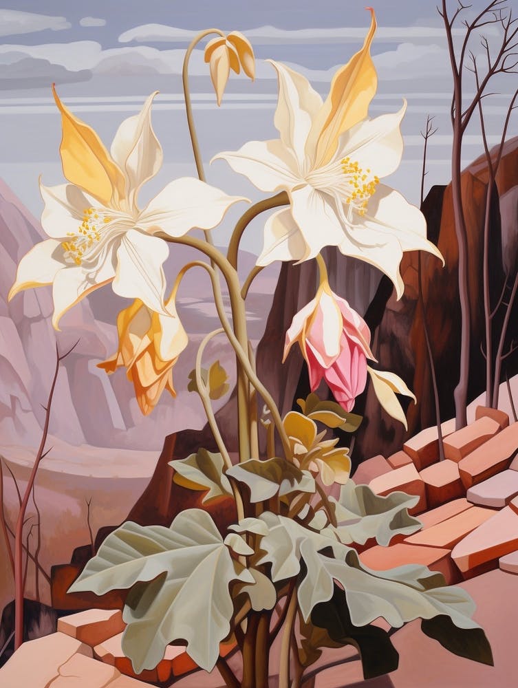 Columbine 1 Flower Painting