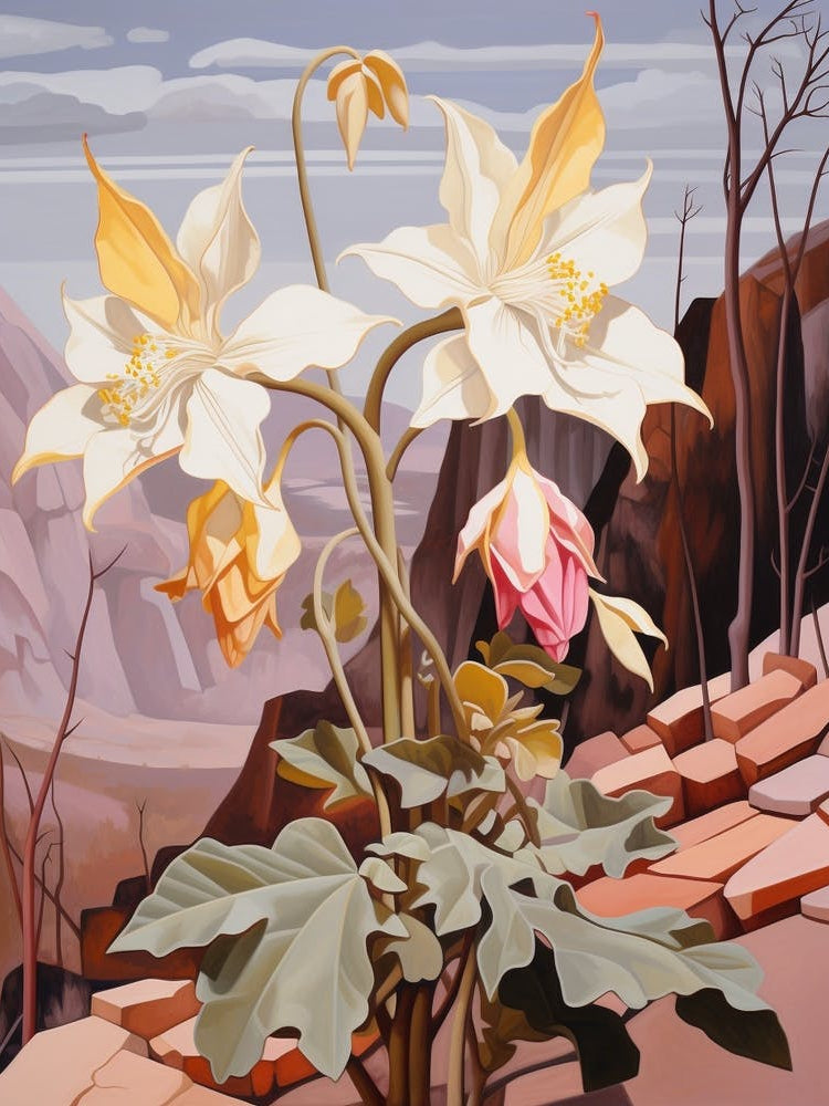 Columbine 1 Flower Painting