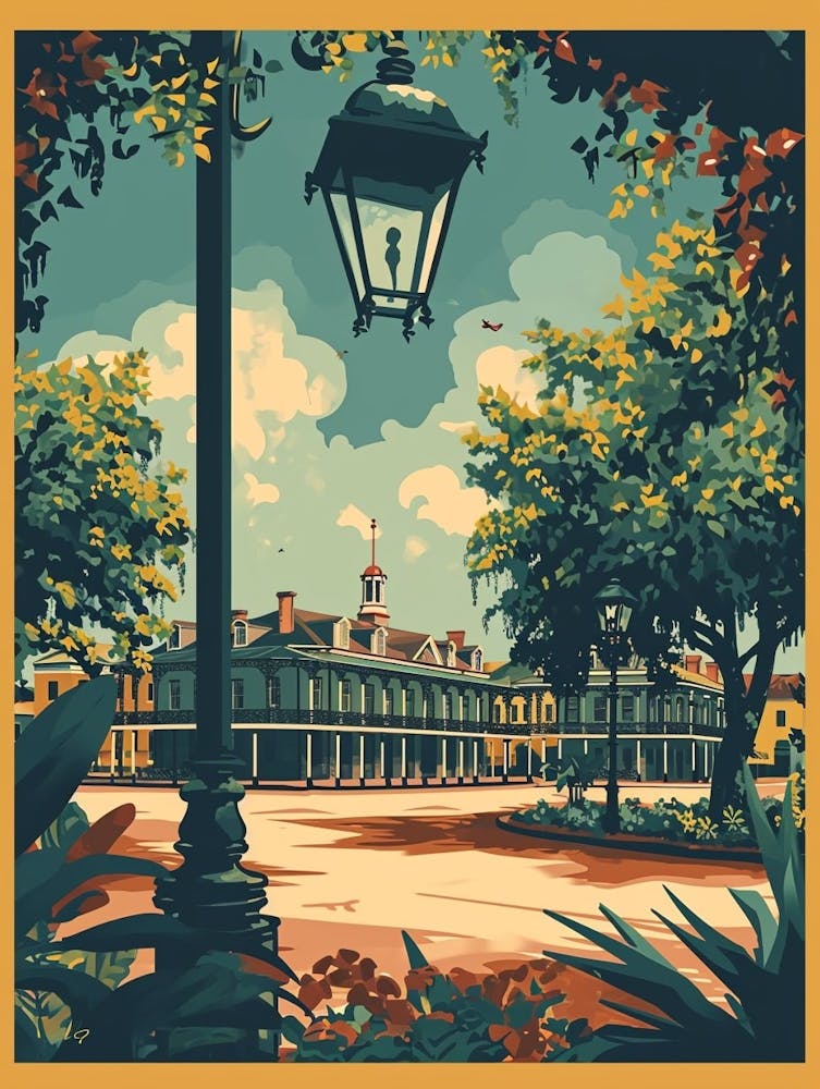 Jackson Square Vintage Poster 2