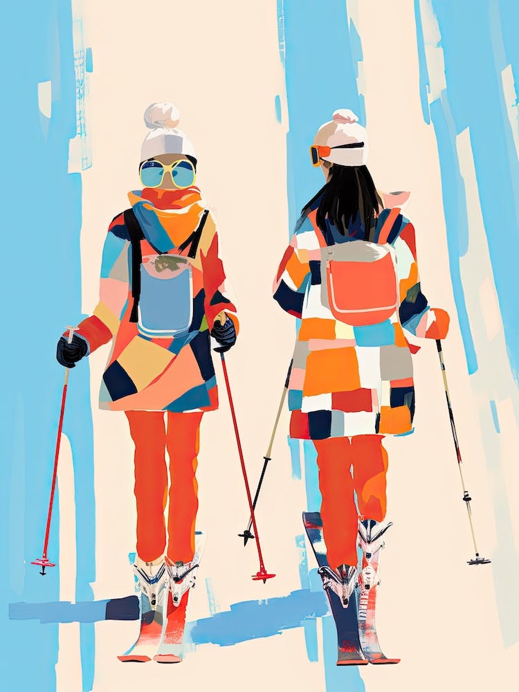 Taos Ski Valley   New Mexico Usa, Ski Resort Illustration 1