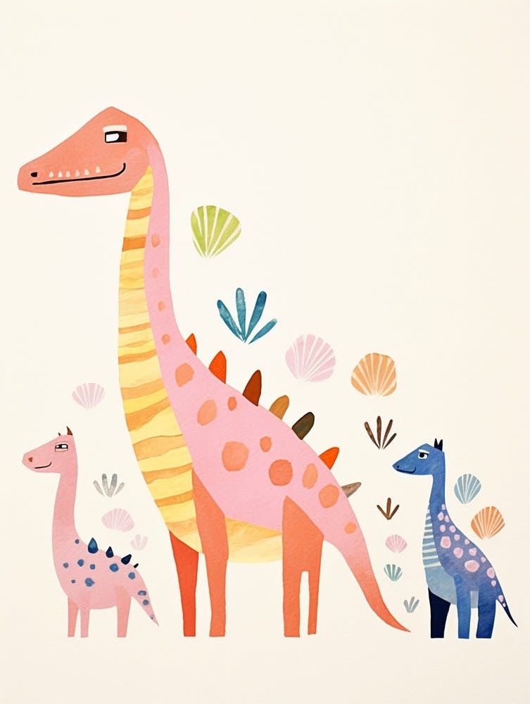 Nursery Dinosaur Family 4