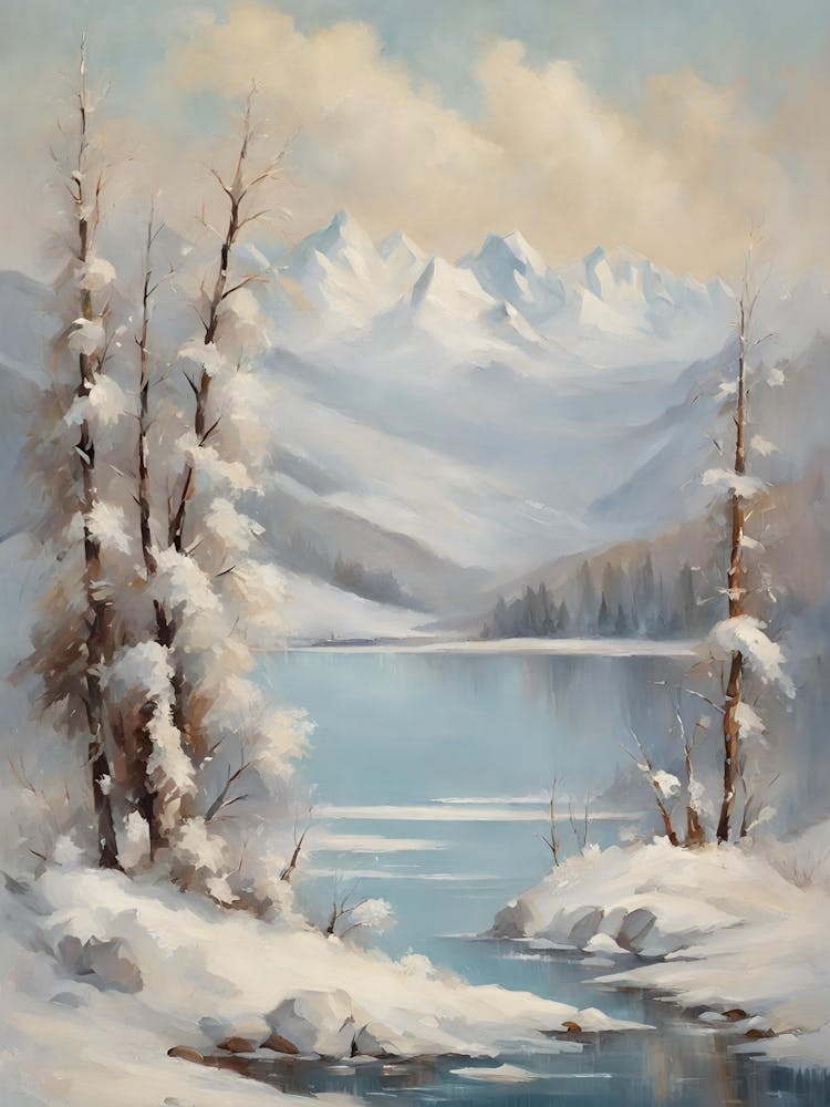 'Verschneiter See'
