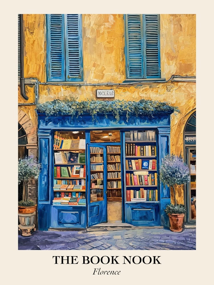 Florence Book Nook Bookshop 1 Affiche