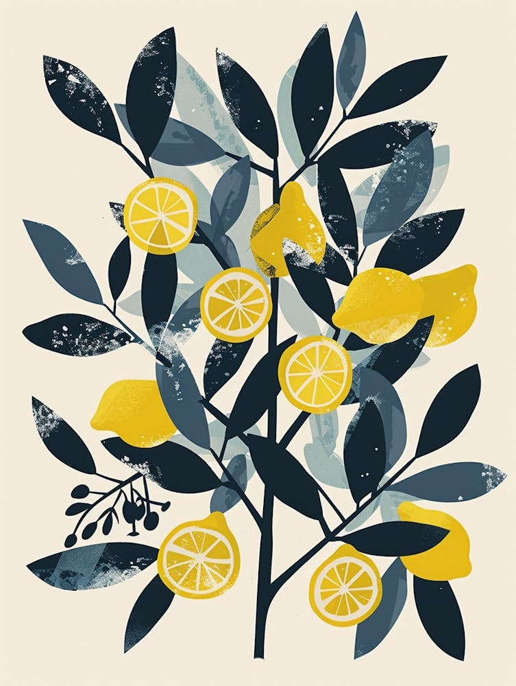 Lemon Tree Flat Illustration 3