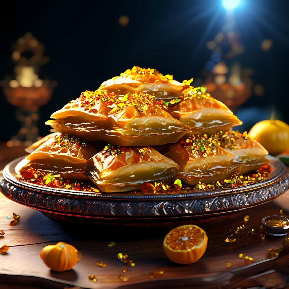 Baklava-Tablett