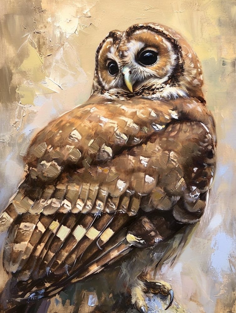 Spotted Owl Painting 3