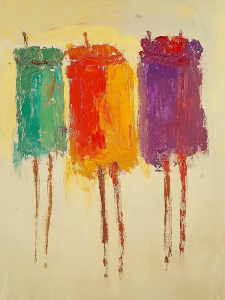Three Ice Cream Cones