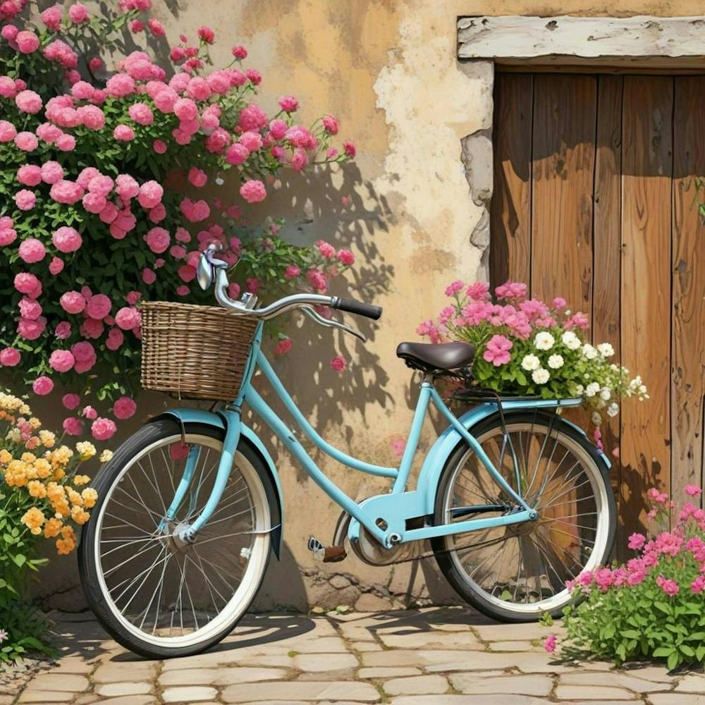 Vélo Vintage Floral (1)