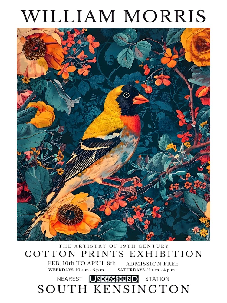 William Morris Cotton Prints Exhibition 74