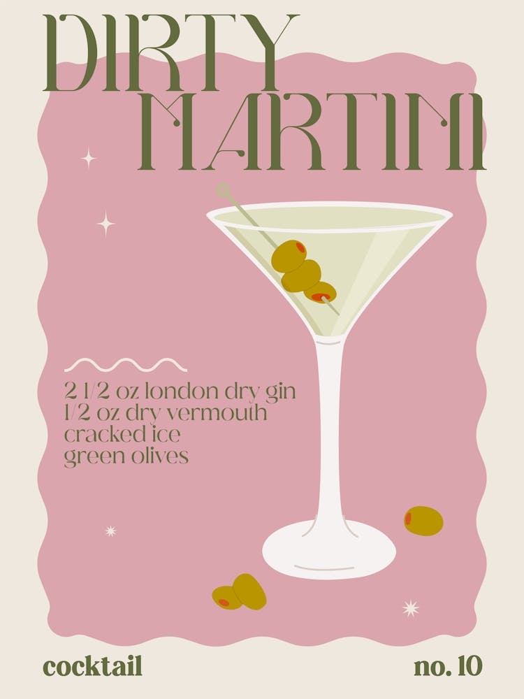 Dirty Martini Cocktail