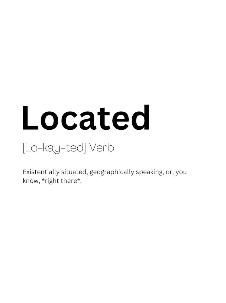 Located Definition Meaning