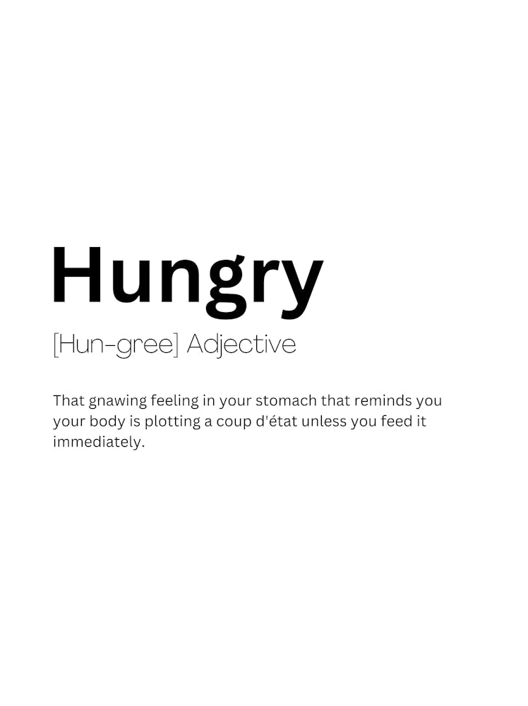 Hungrig Definition Bedeutung