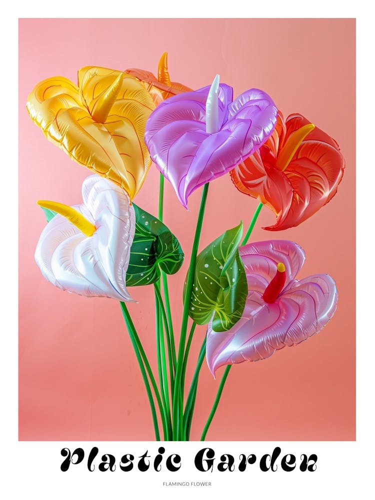 Dreamy Inflatable Flowers Poster Flamingo Flower 2