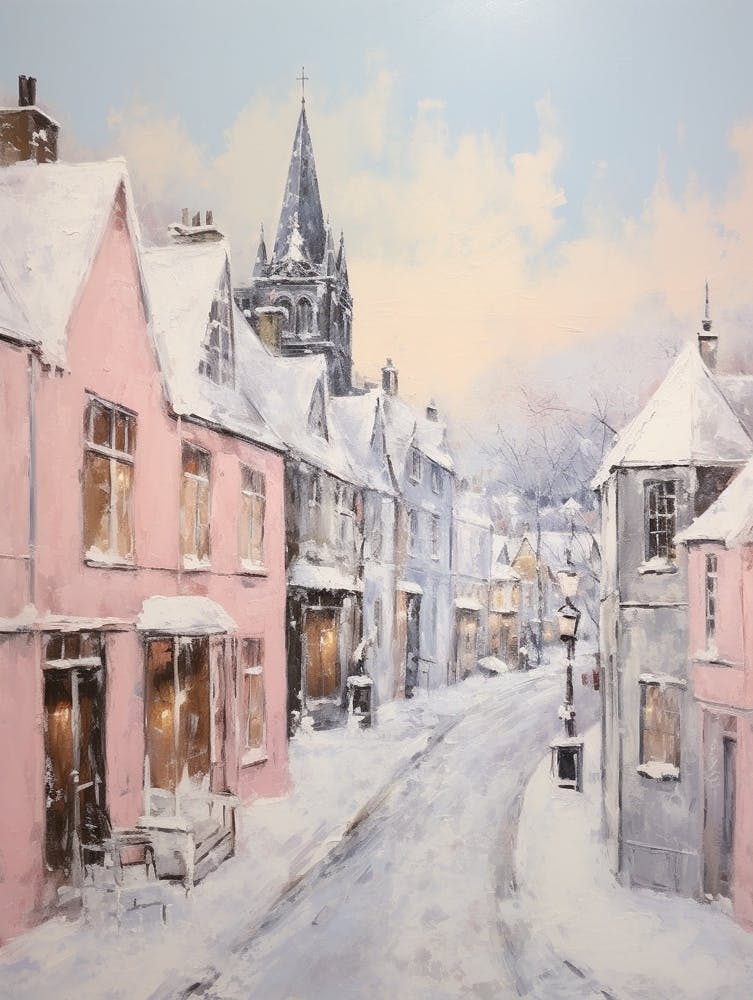 Dreamy Winter Painting St Andrews United Kingdom 3