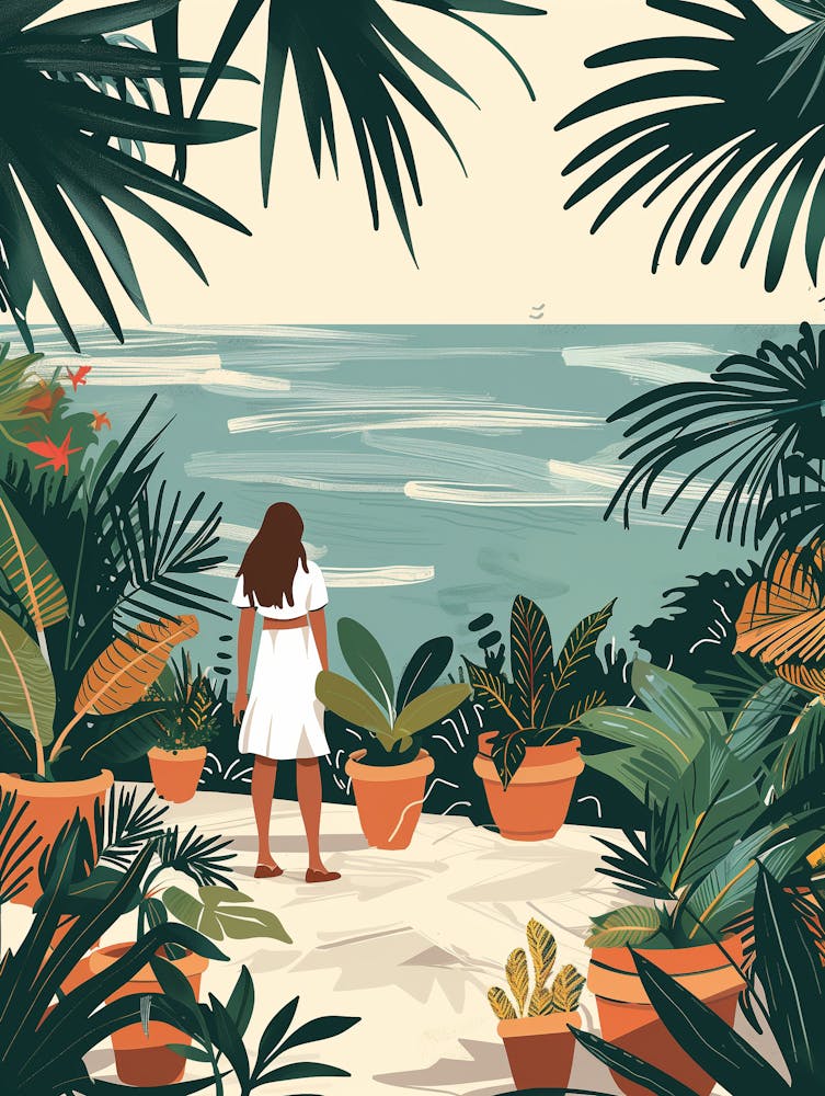 Femme Au Bord de la Mer