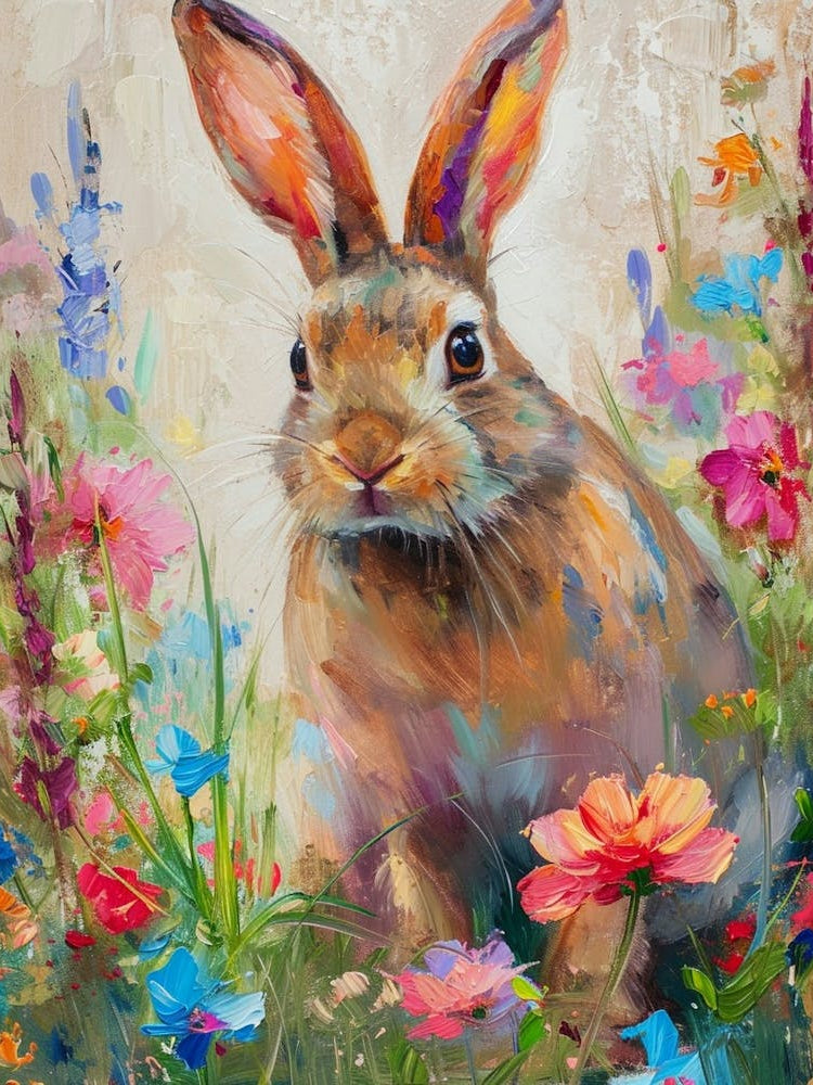 American Sable Rabbit Painting 2