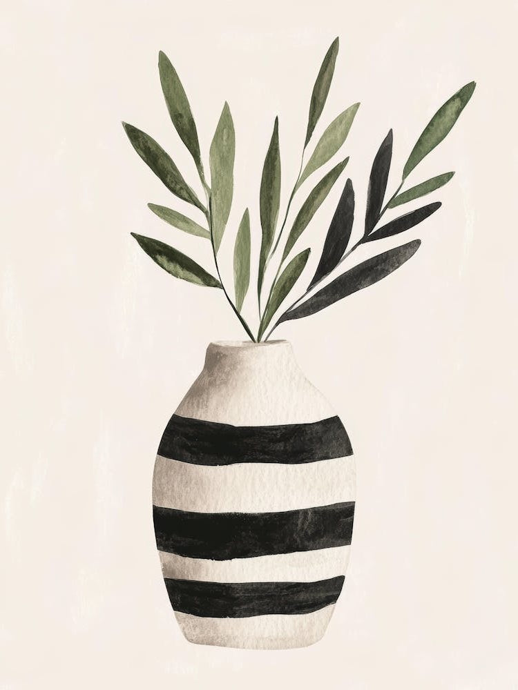 Black And White Vase 4