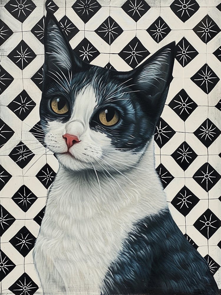 Cat Tile Portrait