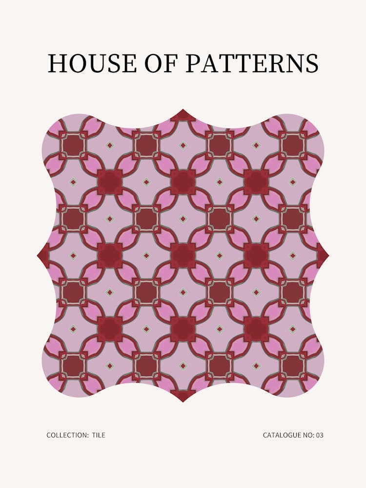 Tile Pattern Poster 3