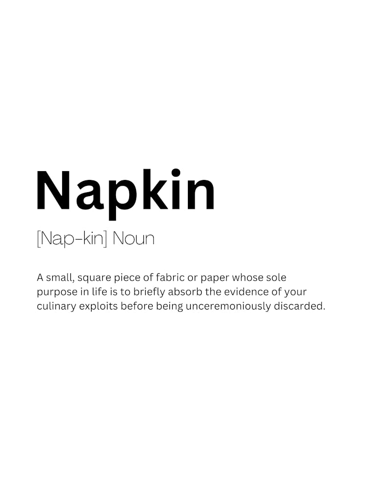 Napkin Definition Meaning