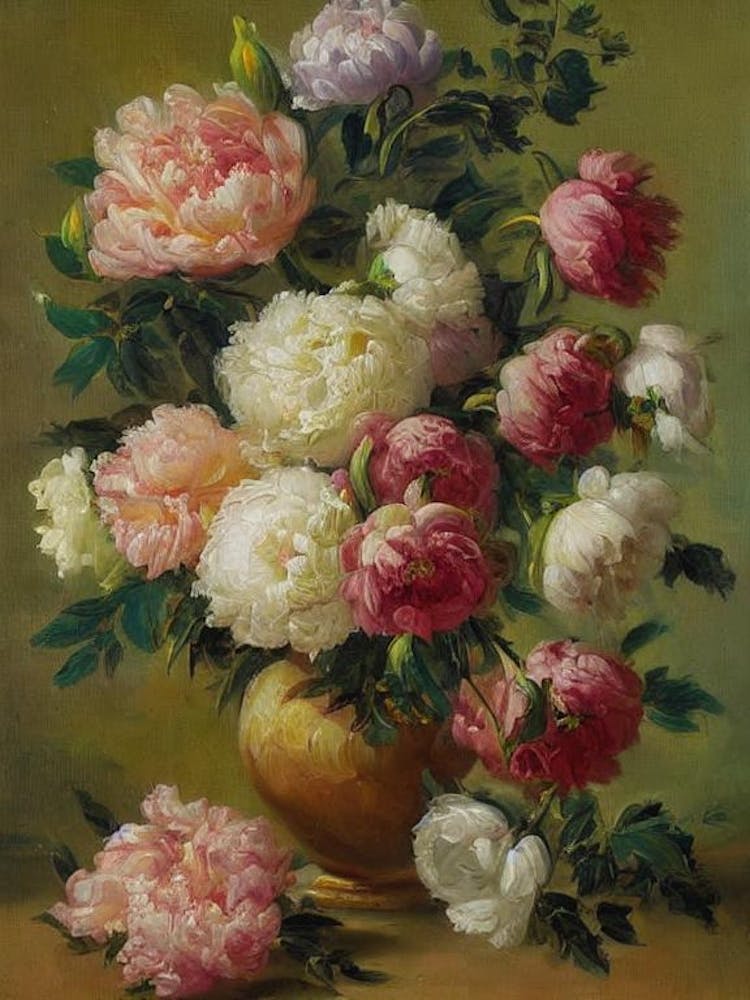 Peony Painting 1 Flower