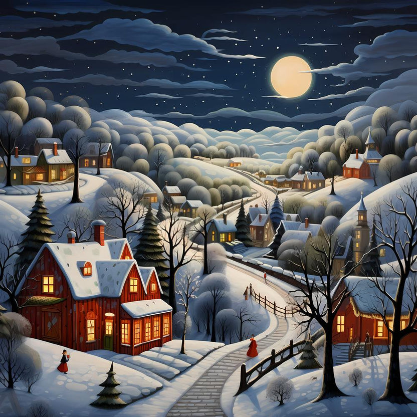 Watercolor Winter Tapestry