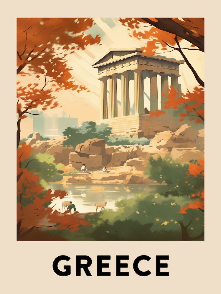 Vintage Travel Poster Greece 5