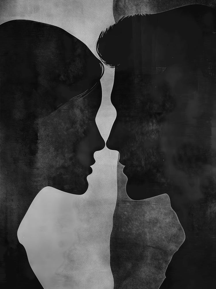 Two People Looking At Each Other