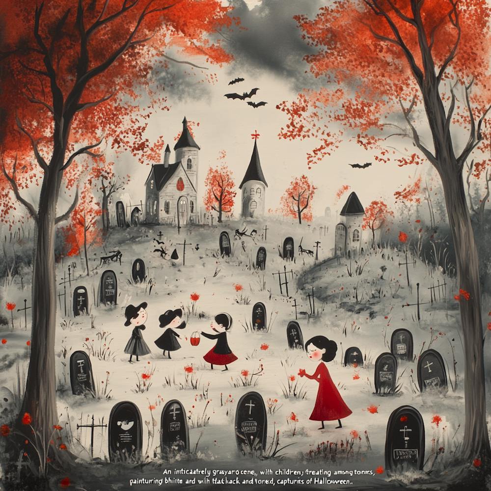 Children In The Cemetery