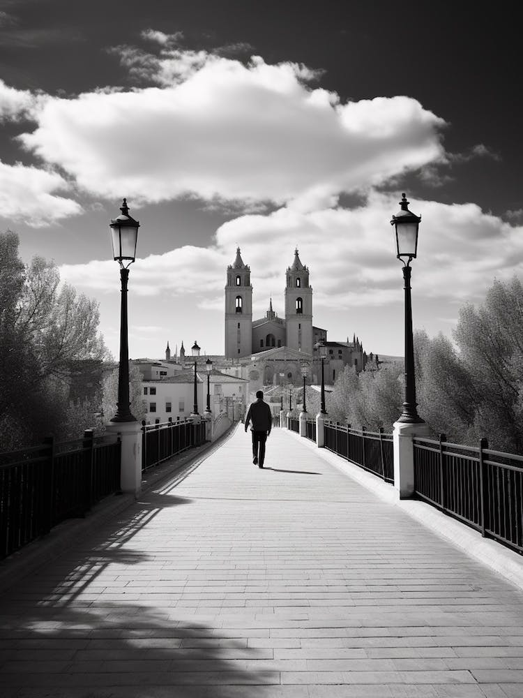 Segovia, Spanien, Schwarz-Weiß-Analogfotografie 4