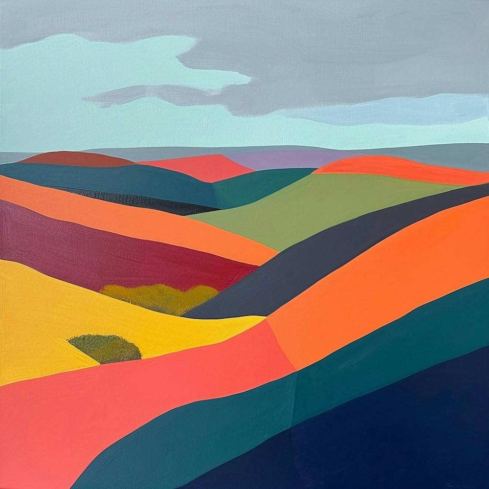 Colourful Abstract The North York Moors England 2